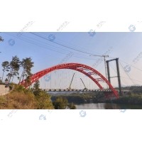 桂橋助力平岑高速“兩橋一隧”關(guān)鍵性控制性工程-北流河特大橋全線貫通